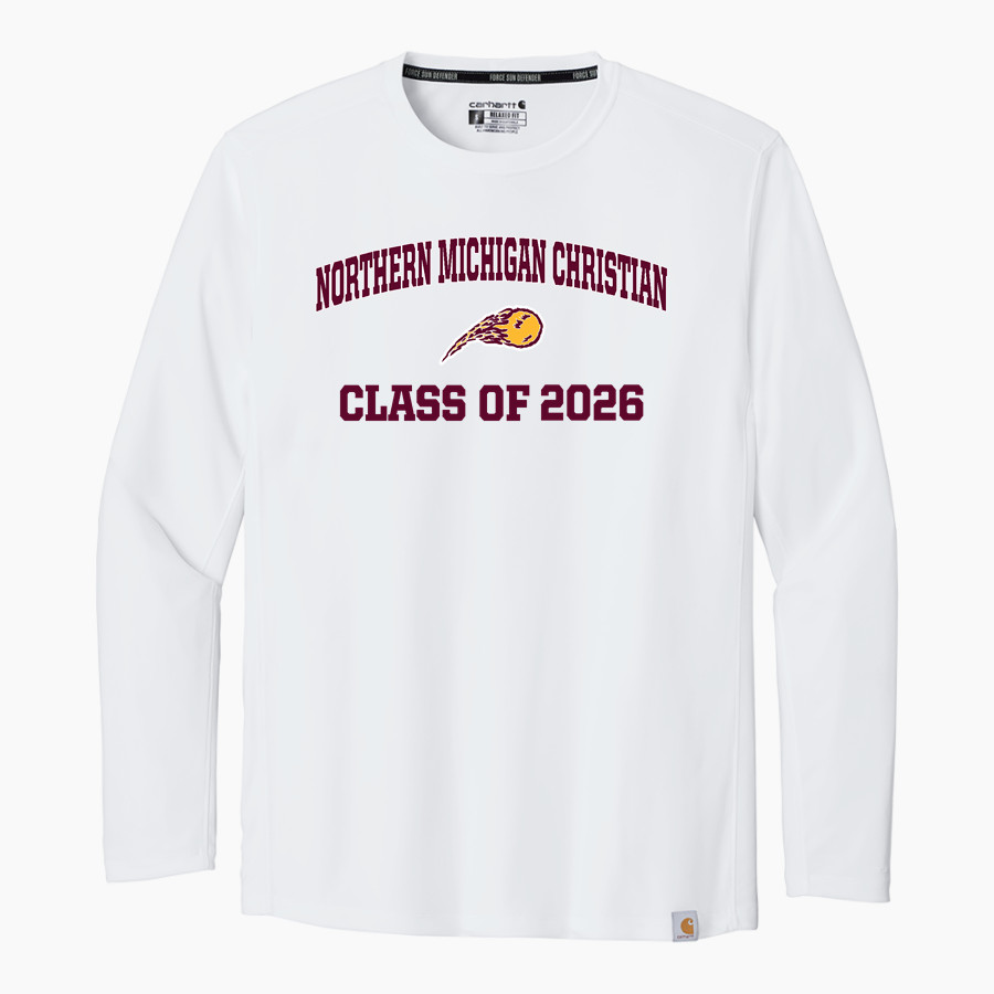 NORTHERN MICHIGAN CHRISTIAN HS COMETS <span class="pdp-name-mascot">NORTHERN MICHIGAN CHRISTIAN COMETS</span> Carhartt Men's Force Sun Defender Long Sleeve T-Shirt