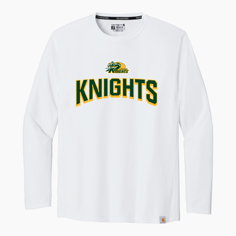 Lutheran Knights Carhartt Men's Force Sun Defender Long Sleeve T-Shirt
