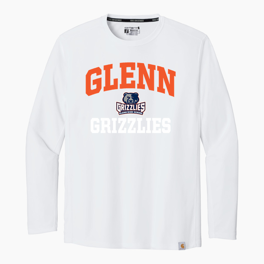 Glenn Grizzlies <span class="pdp-name-mascot">Tom Glenn Grizzlies</span> Carhartt Men's Force Sun Defender Long Sleeve T-Shirt