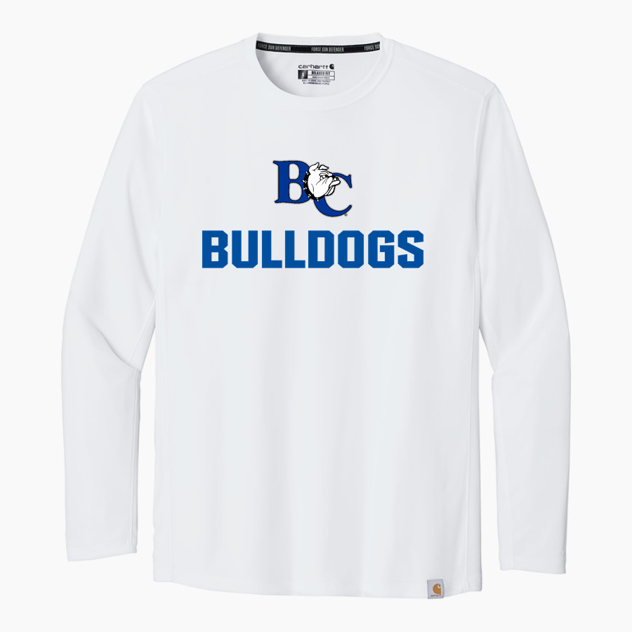 Barton College Official Store of the Bulldogs Carhartt Men's Force Sun Defender Long Sleeve T-Shirt