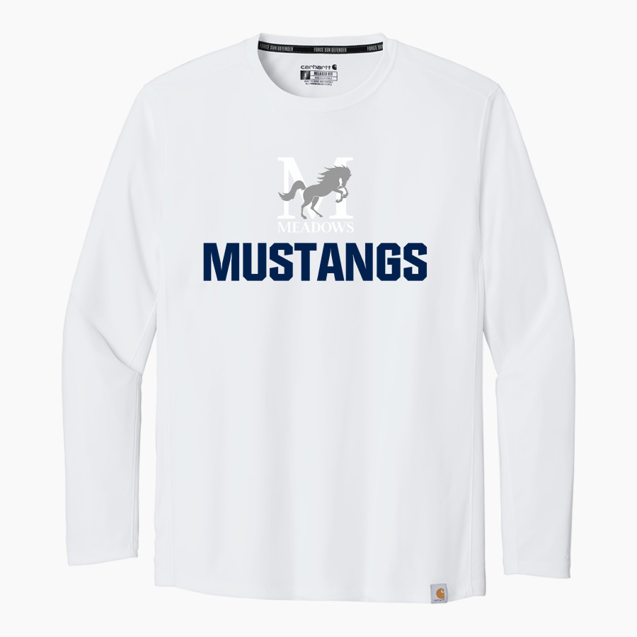 Meadows School The Official Store of the Mustangs <span class="pdp-name-mascot">Meadows School Mustangs</span> Carhartt Men's Force Sun Defender Long Sleeve T-Shirt