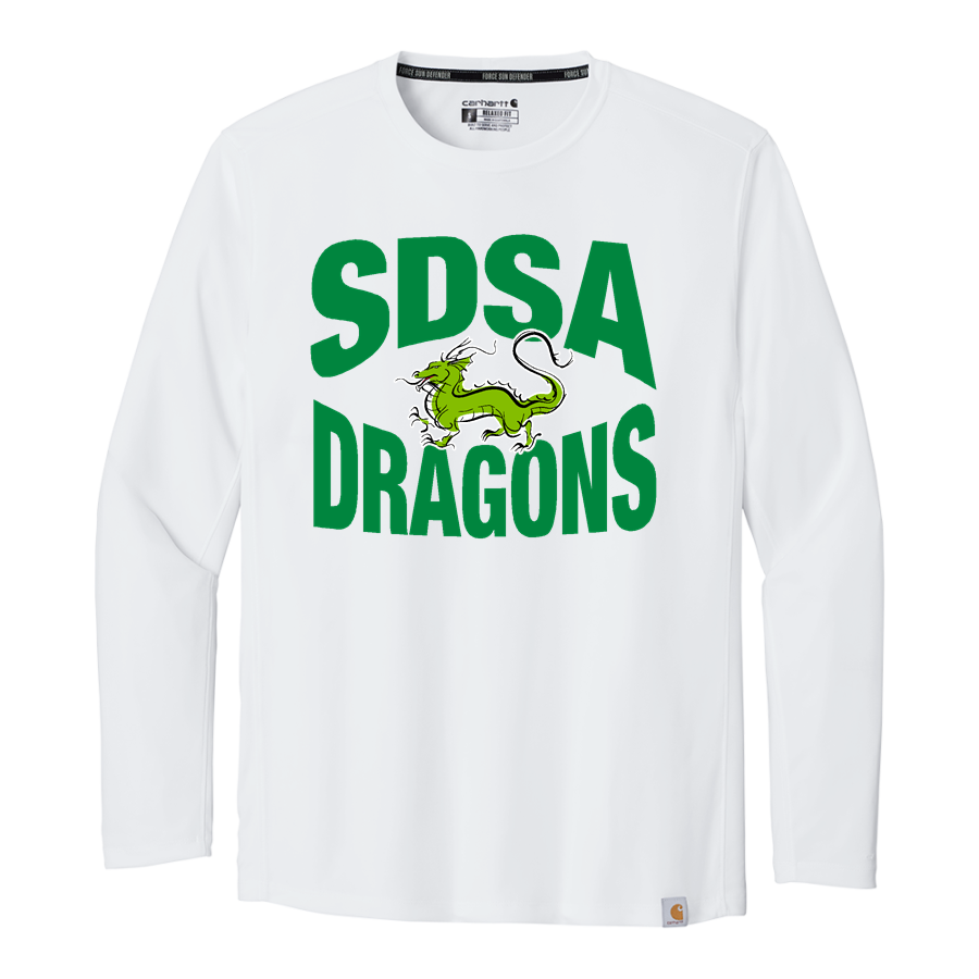 Southern Delaware School Of The Arts dragons <span class="pdp-name-mascot">SDSA Dragons</span> Carhartt Men's Force Sun Defender Long Sleeve T-Shirt