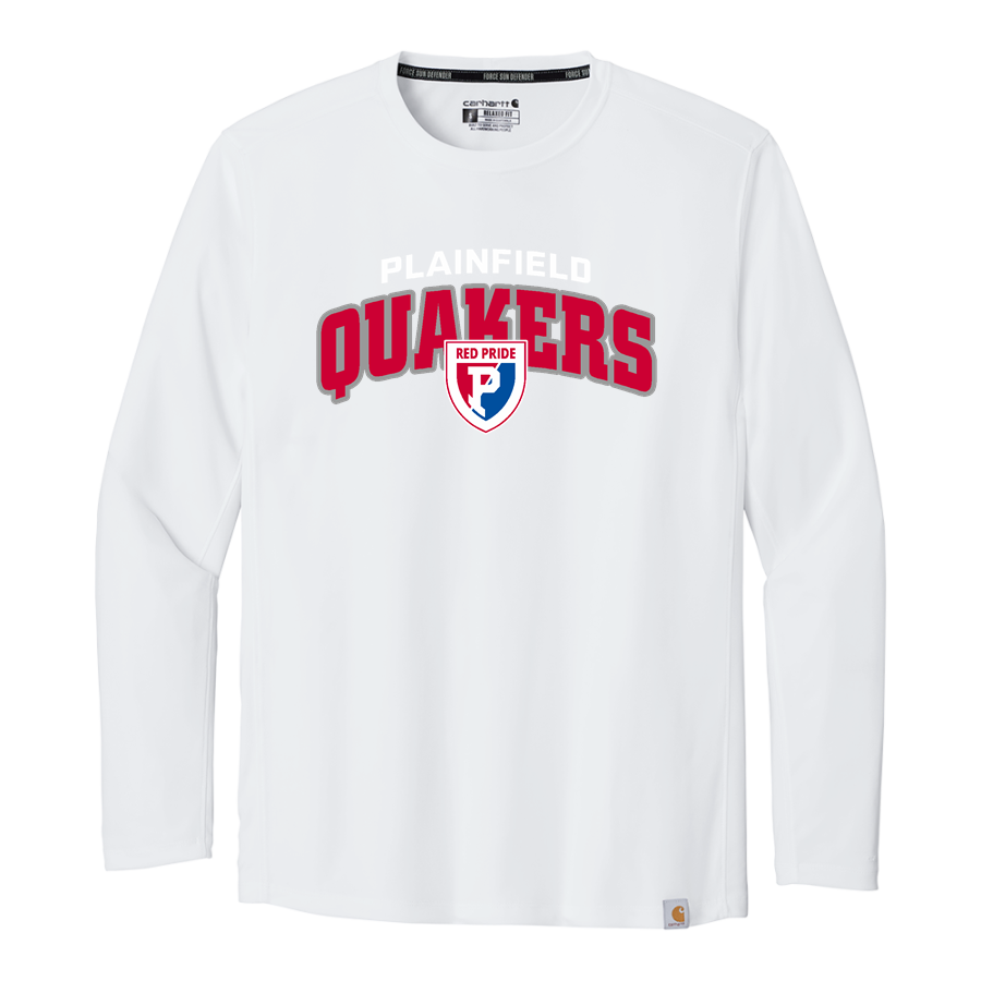 Plainfield Quakers <span class="pdp-name-mascot">Plainfield Quakers</span> Carhartt Men's Force Sun Defender Long Sleeve T-Shirt