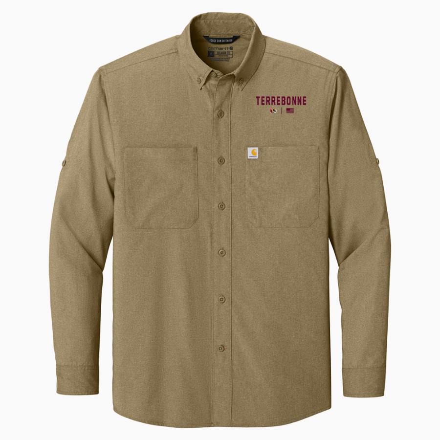 TERREBONNE HIGH SCHOOL TIGERS <span class="pdp-name-mascot">TERREBONNE TIGERS</span> Carhartt Men's Force Sun Defender Long Sleeve Shirt