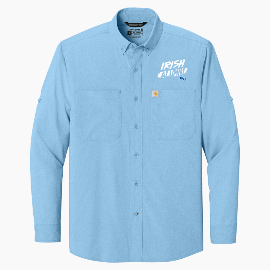 NOTRE DAME HIGH SCHOOL IRISH <span class="pdp-name-mascot">NOTRE DAME IRISH</span> Carhartt Men's Force Sun Defender Long Sleeve Shirt