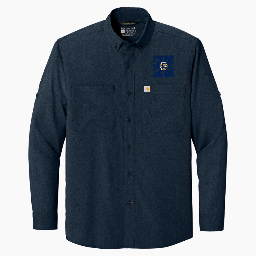 Elm Creek Buffaloes <span class="pdp-name-mascot">Elm Creek Buffaloes</span> Carhartt Men's Force Sun Defender Long Sleeve Shirt
