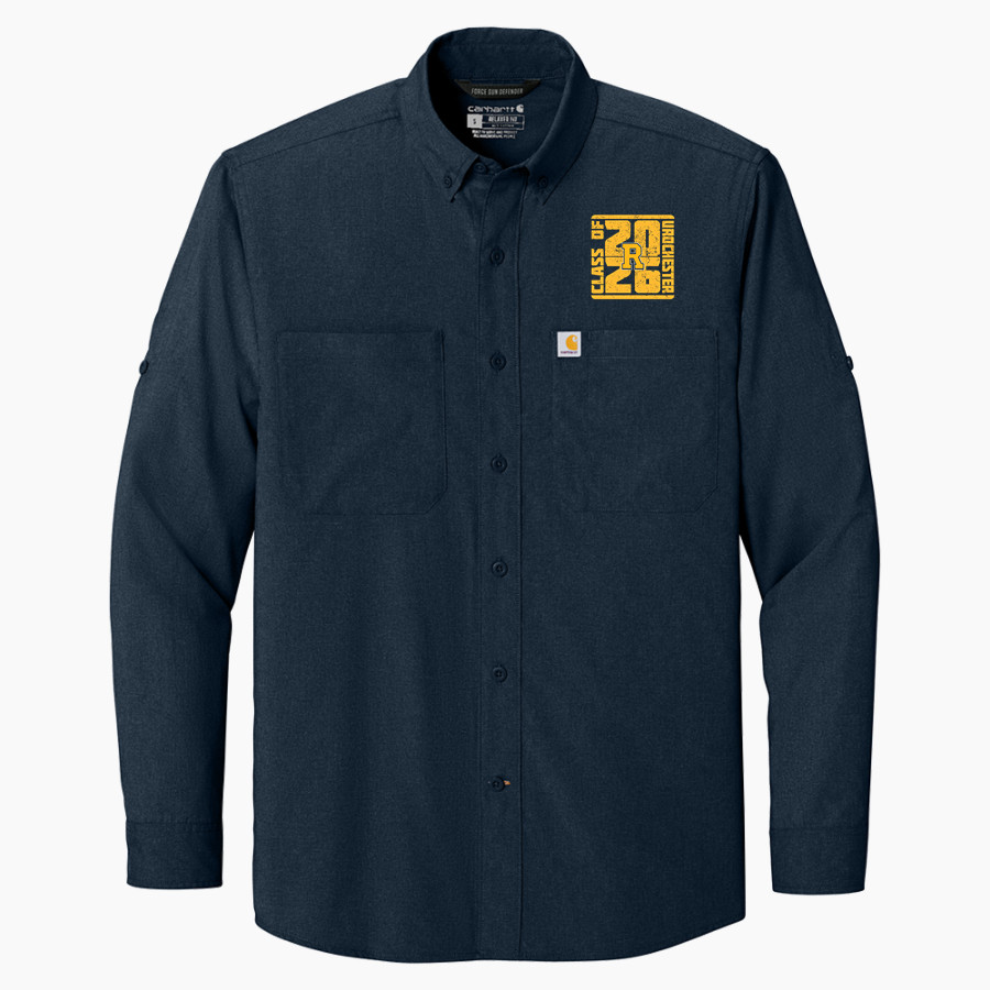Rochester YellowJackets Carhartt Men's Force Sun Defender Long Sleeve Shirt