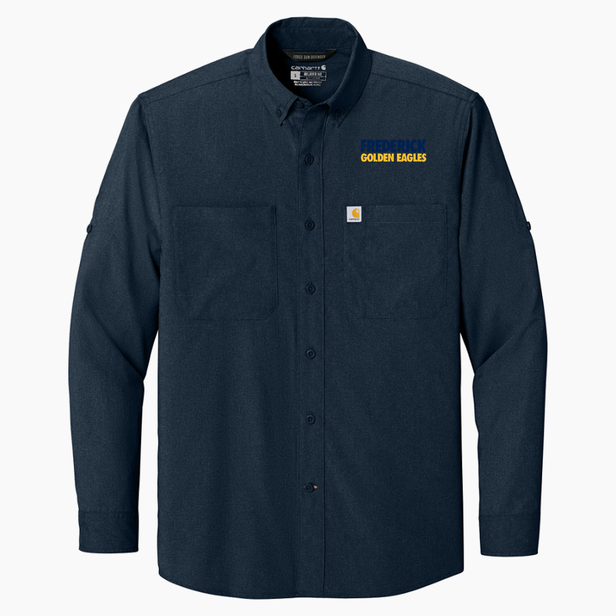 FREDERICK HIGH SCHOOL GOLDEN EAGLES <span class="pdp-name-mascot">FREDERICK GOLDEN EAGLES</span> Carhartt Men's Force Sun Defender Long Sleeve Shirt