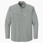 Breck Mustangs Carhartt Men's Force Sun Defender Long Sleeve Shirt Front Thumbnail