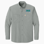 Bay College Norse <span class="pdp-name-mascot">Bay College Norse</span> Carhartt Men's Force Sun Defender Long Sleeve Shirt Front Thumbnail