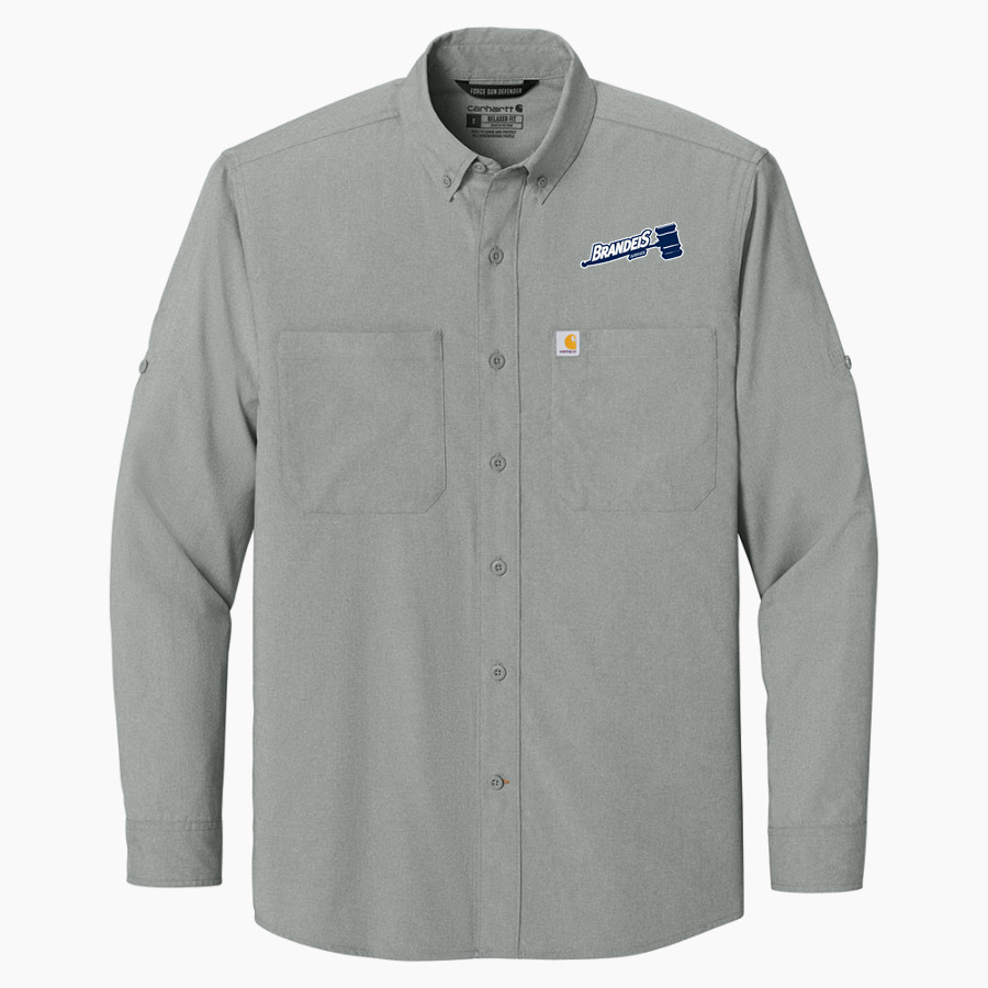Brandeis Judges Online Store <span class="pdp-name-mascot">Brandeis Judges</span> Carhartt Men's Force Sun Defender Long Sleeve Shirt