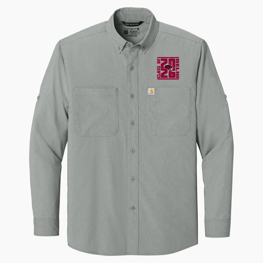 DELHI HIGH SCHOOL HAWKS <span class="pdp-name-mascot">DELHI HAWKS</span> Carhartt Men's Force Sun Defender Long Sleeve Shirt