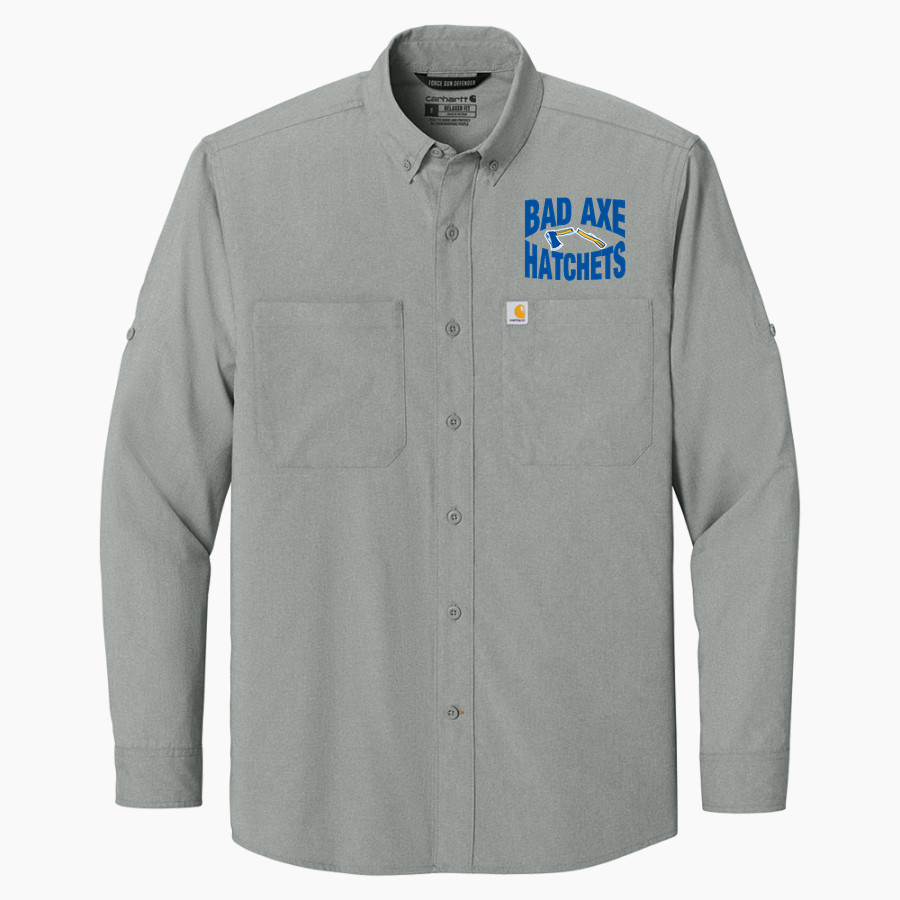BAD AXE HIGH SCHOOL HATCHETS <span class="pdp-name-mascot">BAD AXE HATCHETS</span> Carhartt Men's Force Sun Defender Long Sleeve Shirt
