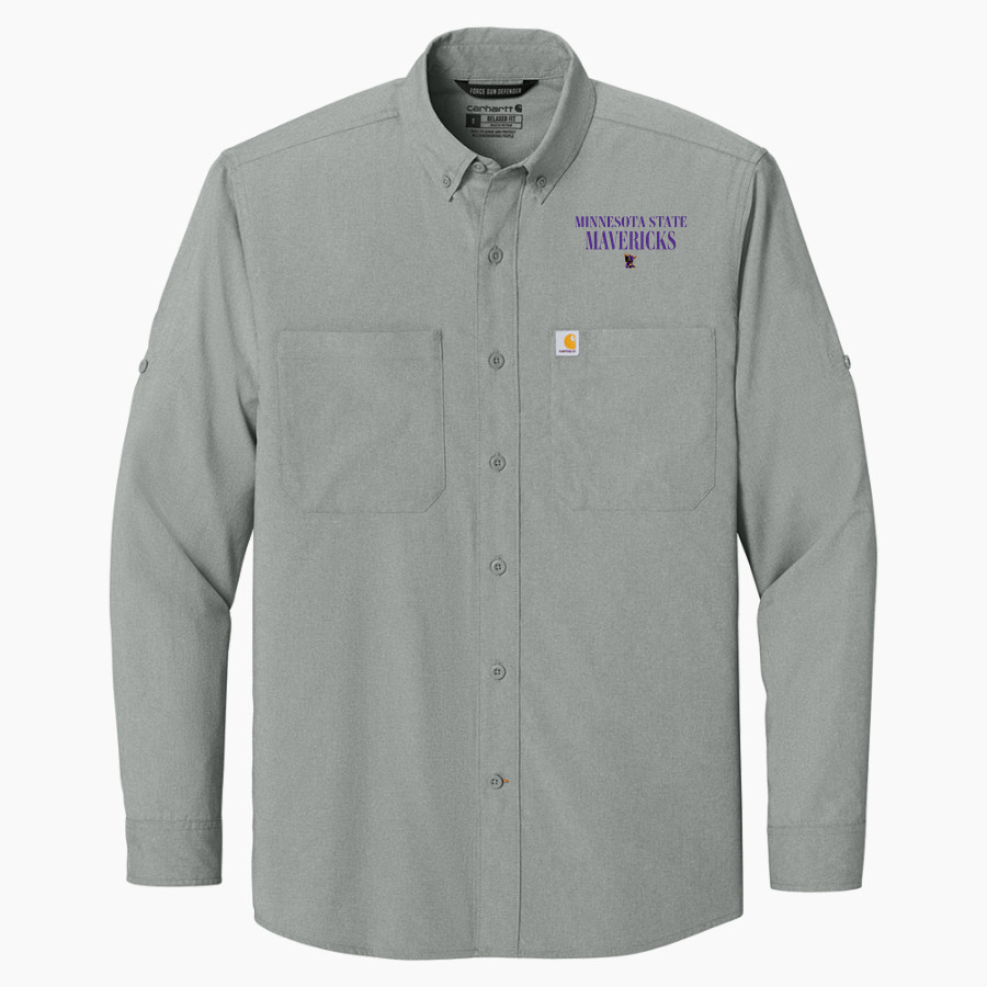 Minnesota State University Mankato <span class="pdp-name-mascot">Minnesota State Mavericks</span> Carhartt Men's Force Sun Defender Long Sleeve Shirt