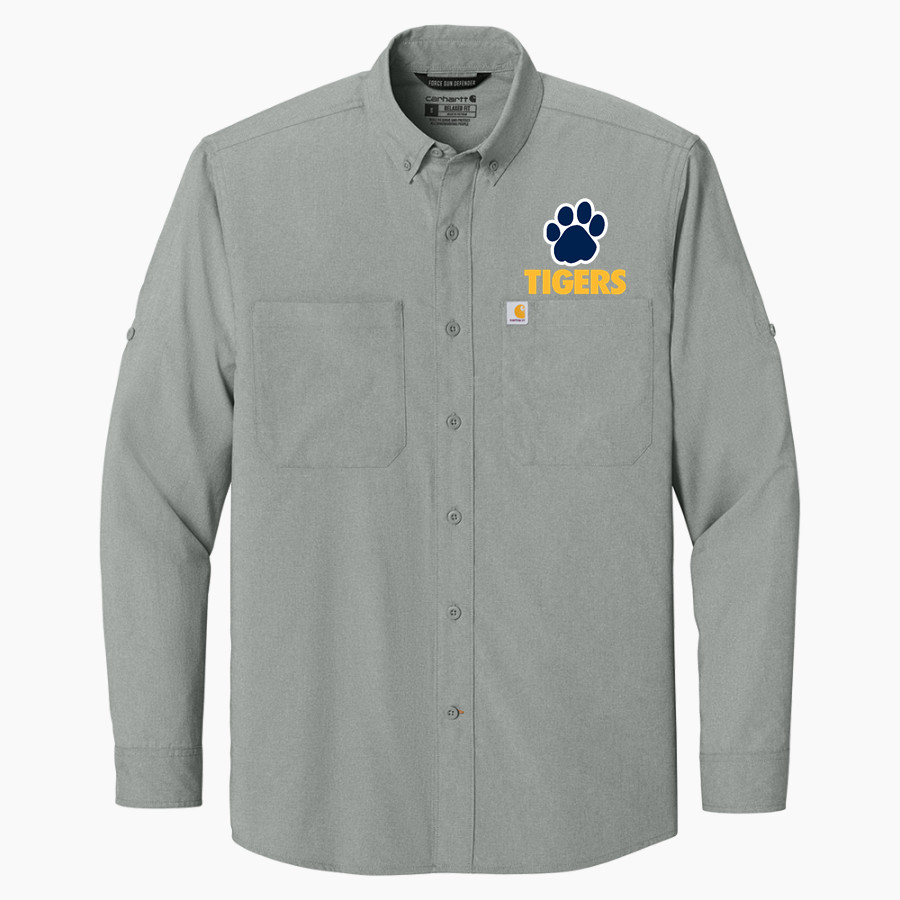 St. Paul of The Cross Tigers Carhartt Men's Force Sun Defender Long Sleeve Shirt