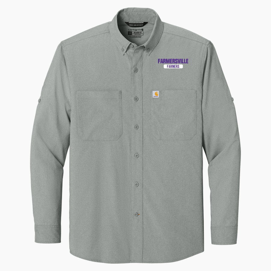 Farmersville Farmers <span class="pdp-name-mascot">Farmersville Farmers</span> Carhartt Men's Force Sun Defender Long Sleeve Shirt