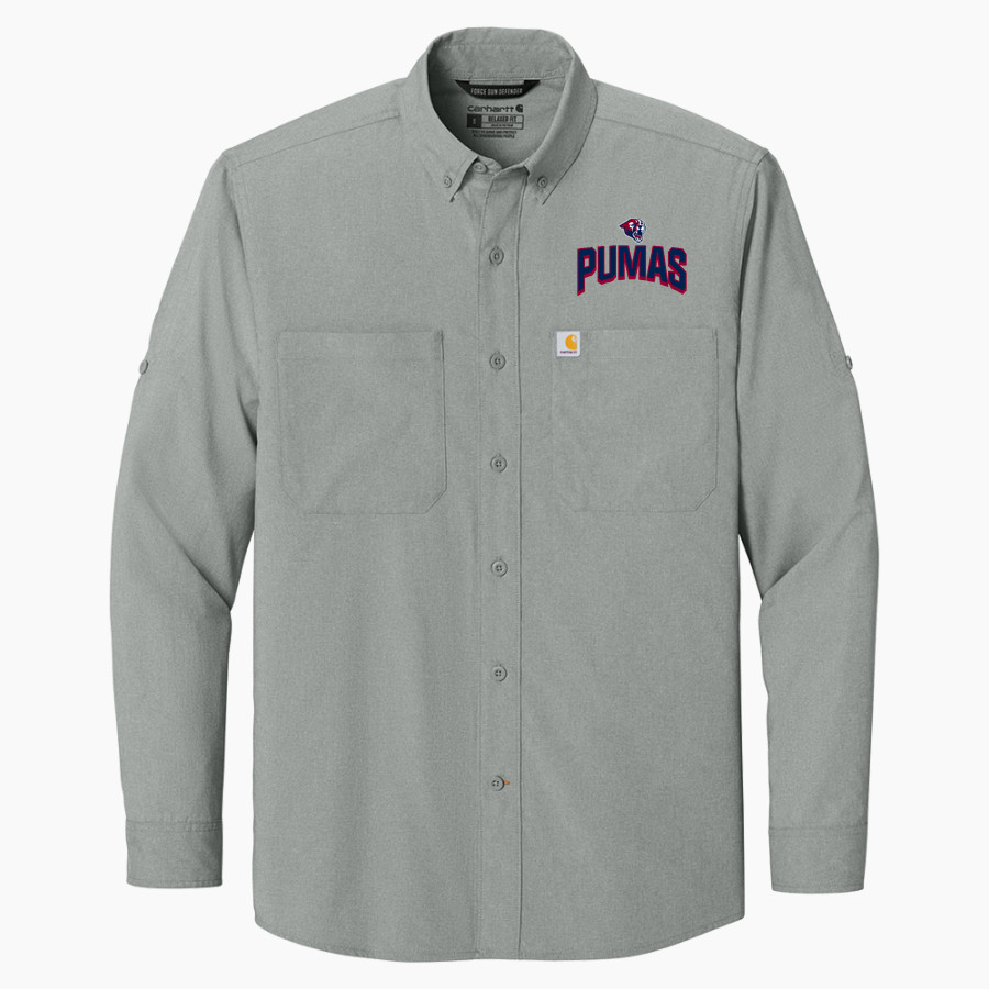Perry Pumas Carhartt Men's Force Sun Defender Long Sleeve Shirt