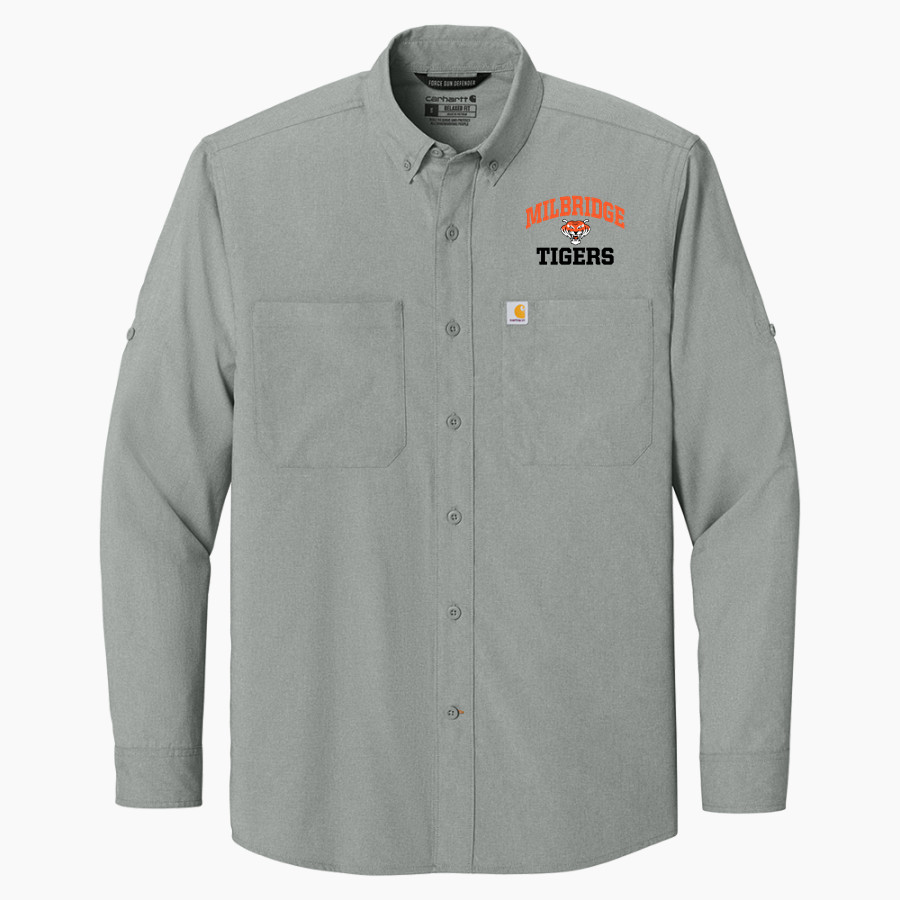 Milbridge Tigers Carhartt Men's Force Sun Defender Long Sleeve Shirt