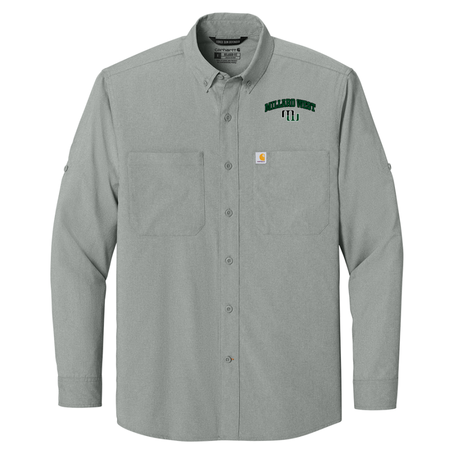 Millard West Wildcats <span class="pdp-name-mascot">Millard West Wildcats</span> Carhartt Men's Force Sun Defender Long Sleeve Shirt
