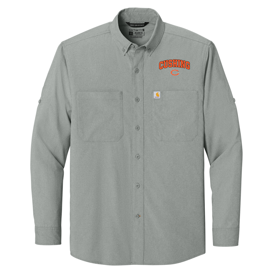 CUSHING HIGH SCHOOL TIGERS <span class="pdp-name-mascot">CUSHING TIGERS</span> Carhartt Men's Force Sun Defender Long Sleeve Shirt