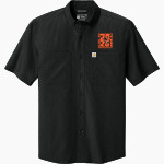 PANTHERS SPIRIT STORE Carhartt Men's Force Sun Defender Short Sleeve Shirt Front Thumbnail
