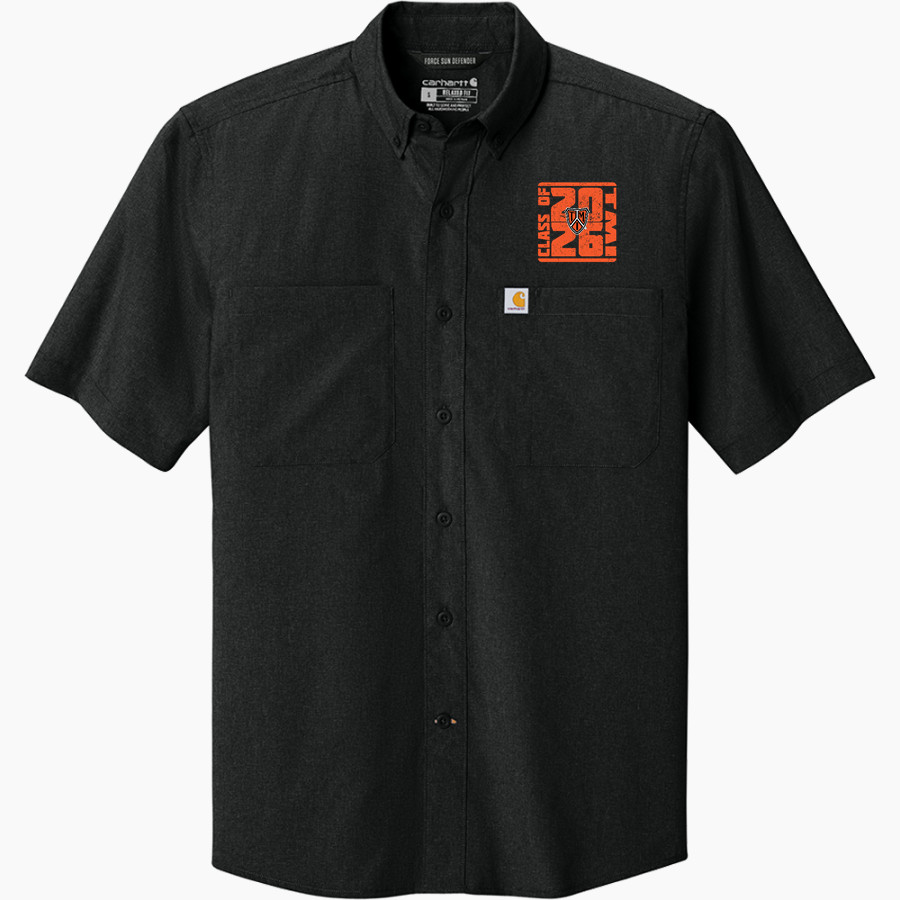 PANTHERS SPIRIT STORE Carhartt Men's Force Sun Defender Short Sleeve Shirt