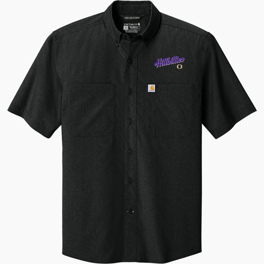OZARK HIGH SCHOOL HILLBILLIES Carhartt Men's Force Sun Defender Short Sleeve Shirt