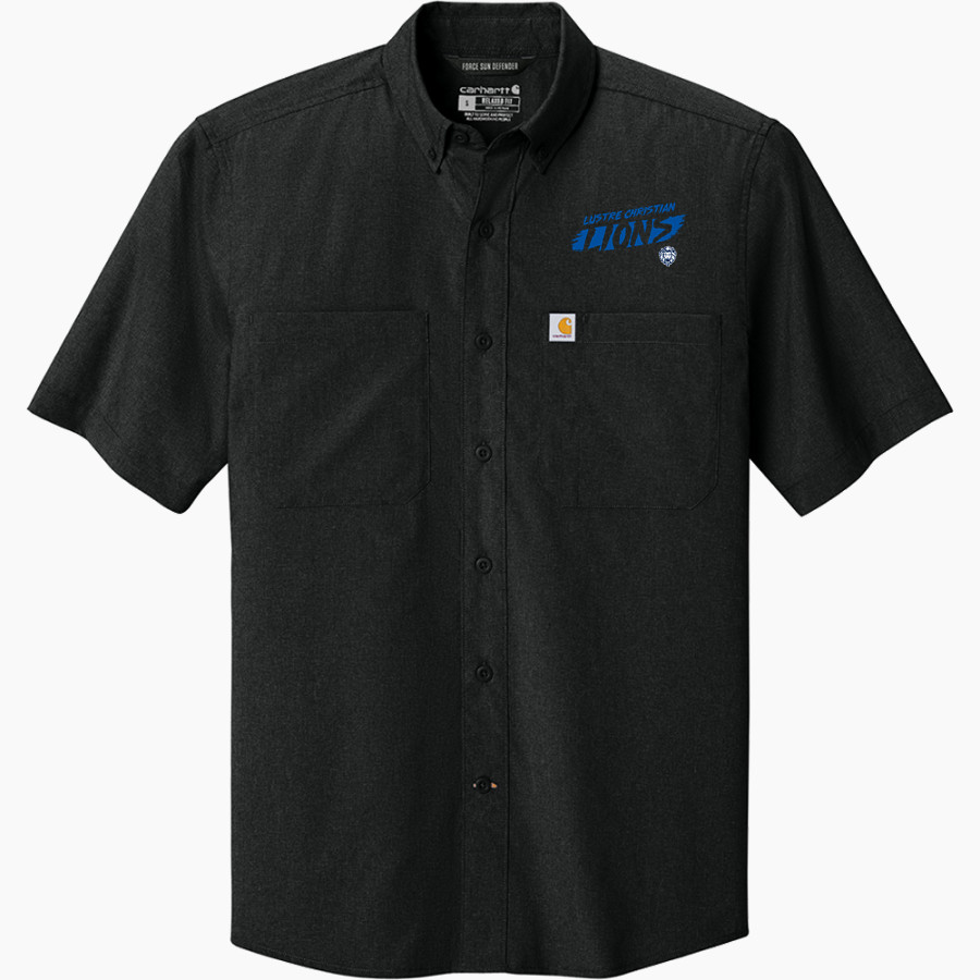 LUSTRE CHRISTIAN HIGH SCHOOL LIONS <span class="pdp-name-mascot">LUSTRE CHRISTIAN LIONS</span> Carhartt Men's Force Sun Defender Short Sleeve Shirt