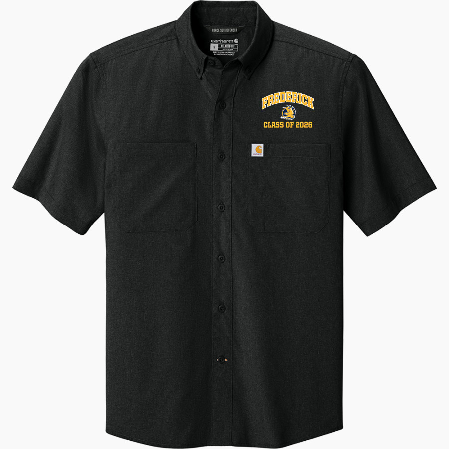 FREDERICK HIGH SCHOOL GOLDEN EAGLES <span class="pdp-name-mascot">FREDERICK GOLDEN EAGLES</span> Carhartt Men's Force Sun Defender Short Sleeve Shirt