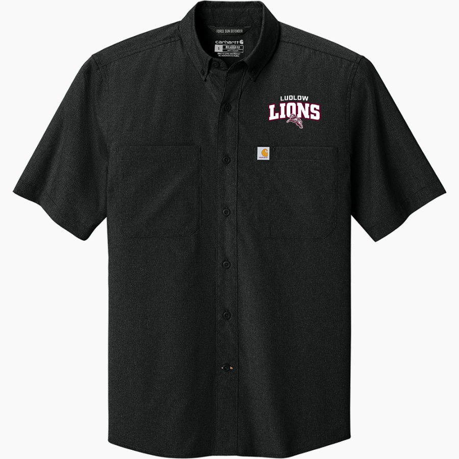 Ludlow Lions <span class="pdp-name-mascot">Lions</span> Carhartt Men's Force Sun Defender Short Sleeve Shirt