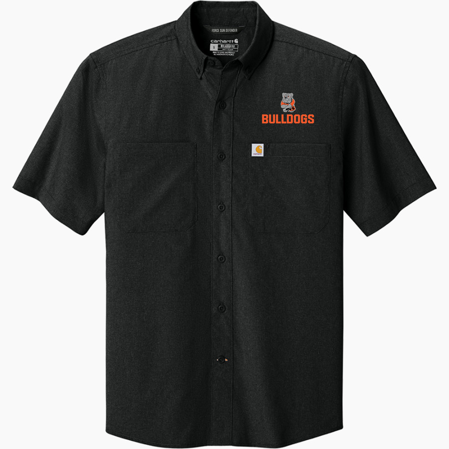 WATERLOO HIGH SCHOOL BULLDOGS <span class="pdp-name-mascot">WATERLOO BULLDOGS</span> Carhartt Men's Force Sun Defender Short Sleeve Shirt