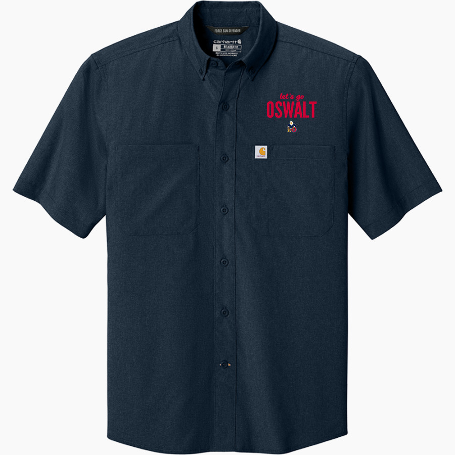Oswalt Eagles <span class="pdp-name-mascot">Oswalt Academy Eagles</span> Carhartt Men's Force Sun Defender Short Sleeve Shirt
