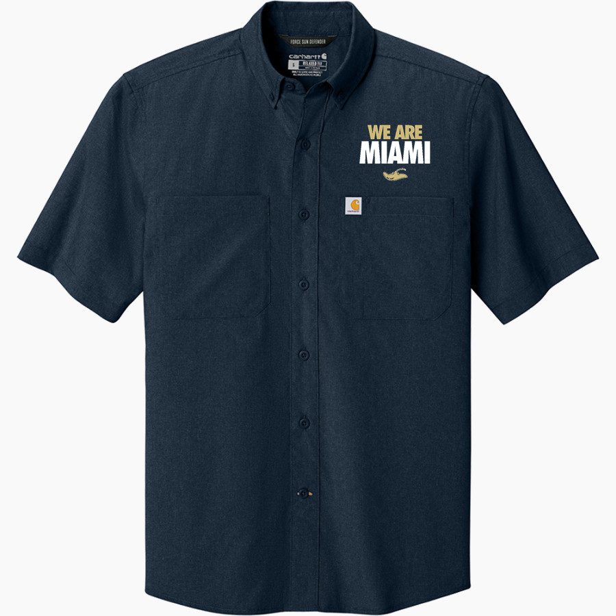 MIAMI SENIOR HIGH SCHOOL STINGAREES Carhartt Men's Force Sun Defender Short Sleeve Shirt