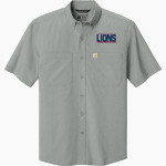 L.e.a.d. Academy Lions Carhartt Men's Force Sun Defender Short Sleeve Shirt Front Thumbnail