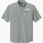 La Lumiere School Lakers Online Store <span class="pdp-name-mascot">La Lumiere Lakers</span> Carhartt Men's Force Sun Defender Short Sleeve Shirt Front Thumbnail