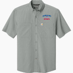 Clarkson-Leigh Patriots Carhartt Men's Force Sun Defender Short Sleeve Shirt Front Thumbnail