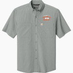 ECU Tigers Carhartt Men's Force Sun Defender Short Sleeve Shirt Front Thumbnail