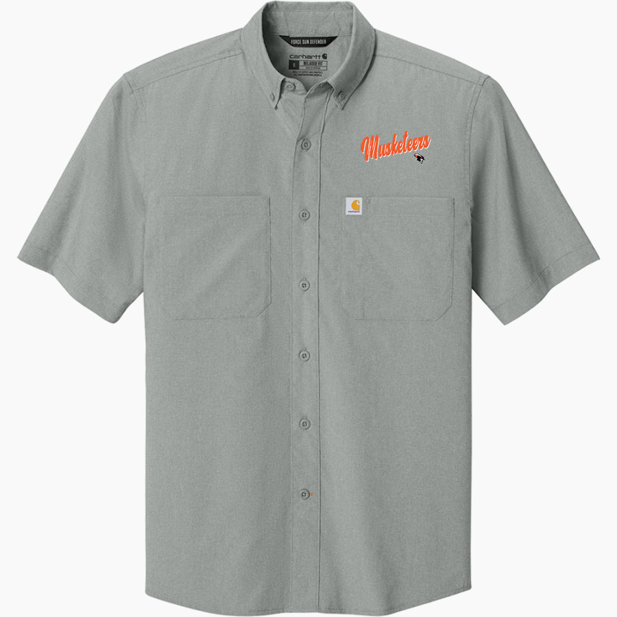 FORT JENNINGS HIGH SCHOOL MUSKETEERS Carhartt Men's Force Sun Defender Short Sleeve Shirt