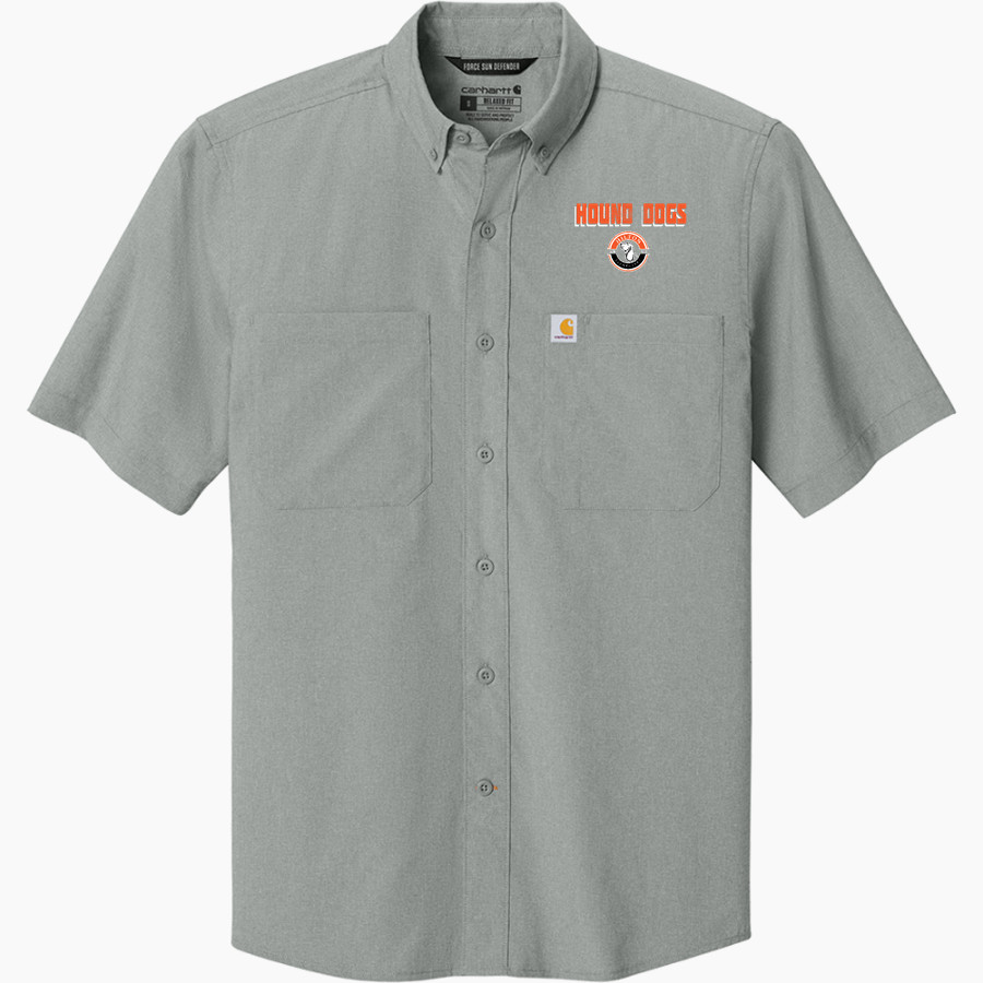 Hilton Elementary School hound dog Carhartt Men's Force Sun Defender Short Sleeve Shirt