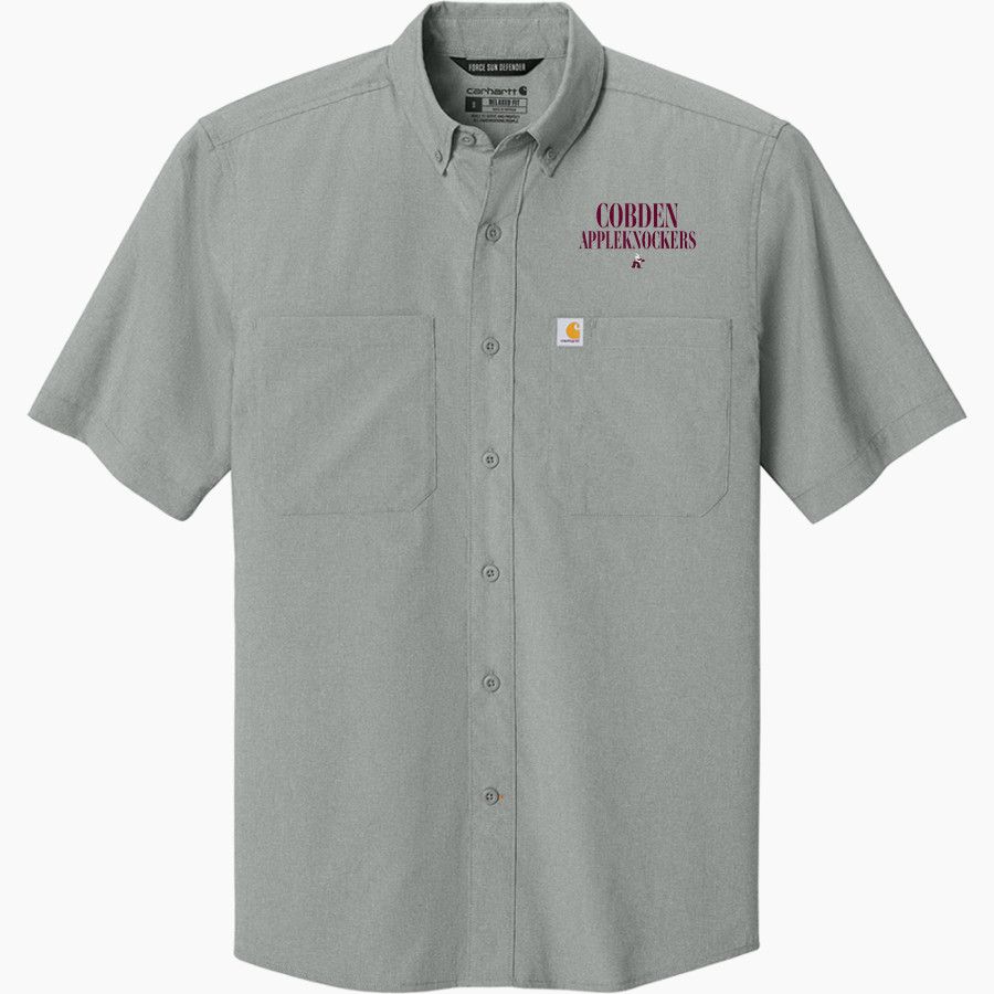 COBDEN HIGH SCHOOL APPLEKNOCKERS <span class="pdp-name-mascot">COBDEN APPLEKNOCKERS</span> Carhartt Men's Force Sun Defender Short Sleeve Shirt