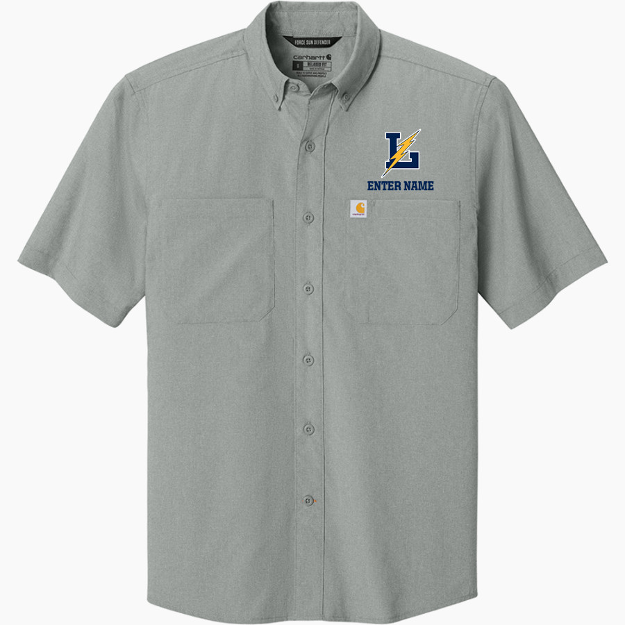 LITTLESTOWN HIGH SCHOOL THUNDERBOLTS Carhartt Men's Force Sun Defender Short Sleeve Shirt