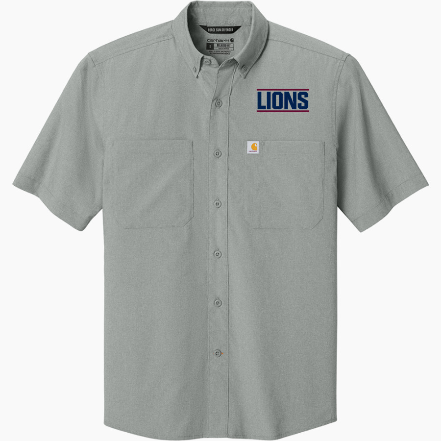 L.e.a.d. Academy Lions Carhartt Men's Force Sun Defender Short Sleeve Shirt