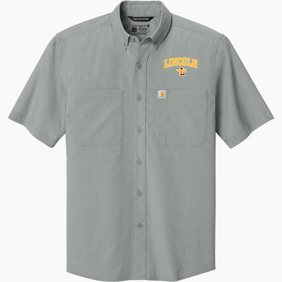 Lincoln Mustangs <span class="pdp-name-mascot">Lincoln Mustangs</span> Carhartt Men's Force Sun Defender Short Sleeve Shirt