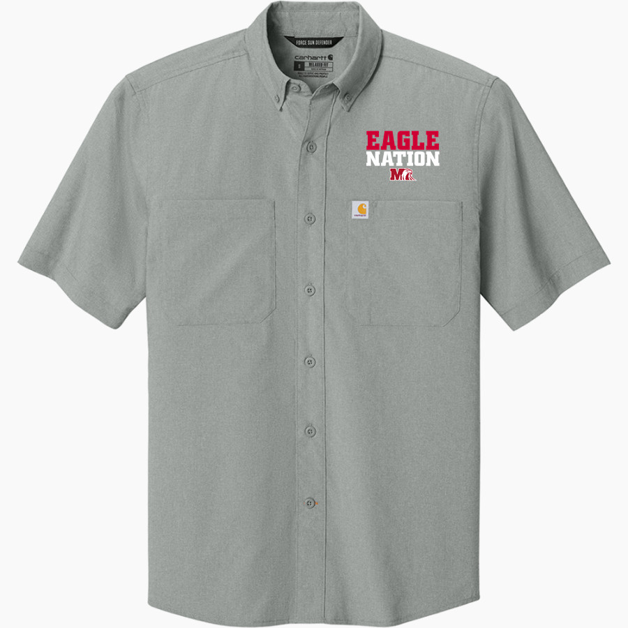 Milford Eagles <span class="pdp-name-mascot">Milford Eagles</span> Carhartt Men's Force Sun Defender Short Sleeve Shirt
