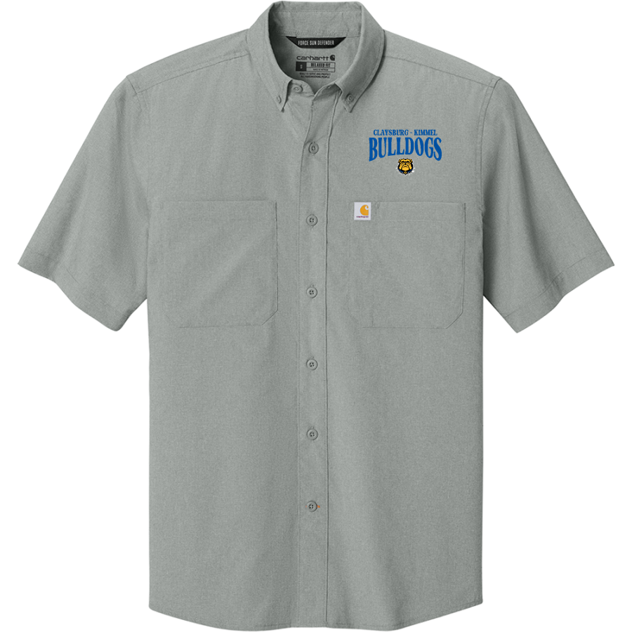 CLAYSBURG-KIMMEL HIGH SCHOOL BULLDOGS <span class="pdp-name-mascot">CLAYSBURG - KIMMEL BULLDOGS</span> Carhartt Men's Force Sun Defender Short Sleeve Shirt