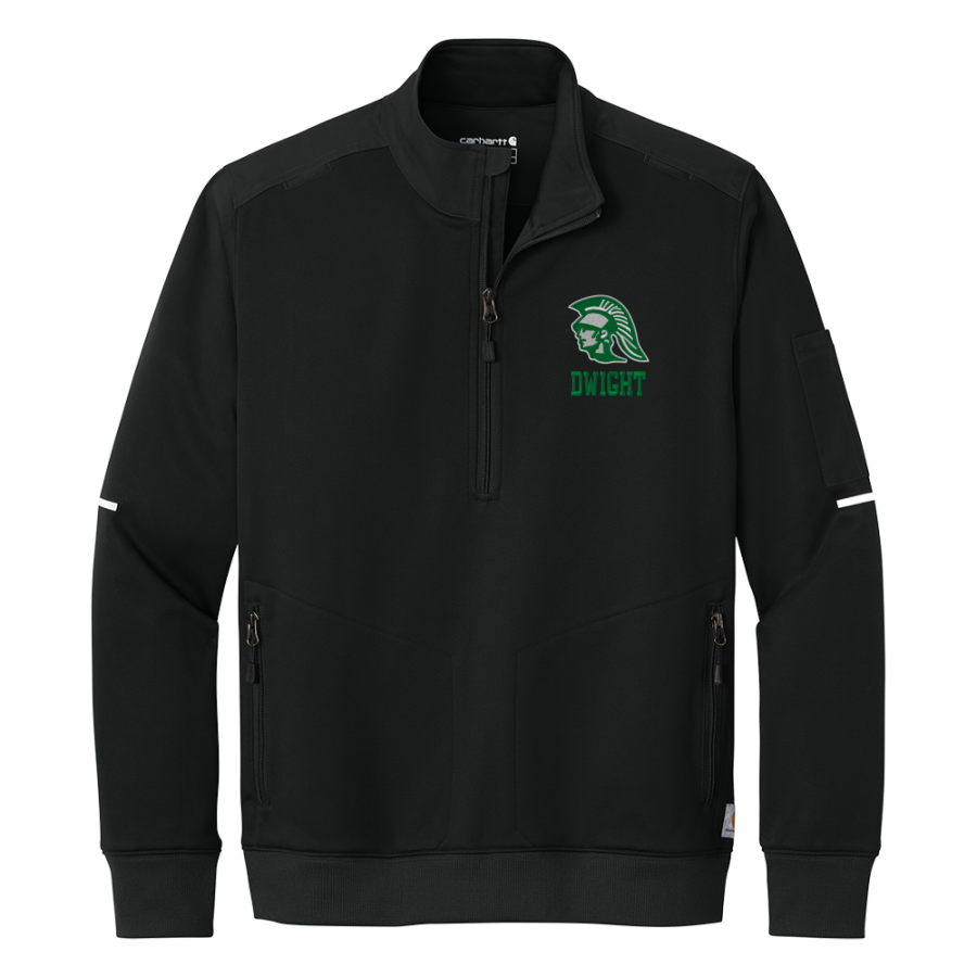 DWIGHT HIGH SCHOOL TROJANS <span class="pdp-name-mascot">DWIGHT TROJANS</span> Carhartt Men's FLD & RSCU 1/2-Zip Mid-Layer