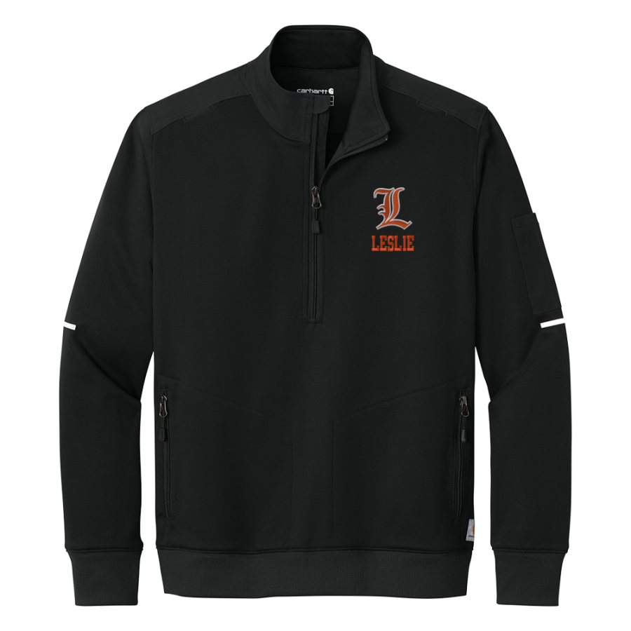 LESLIE HIGH SCHOOL BLACKHAWKS <span class="pdp-name-mascot">LESLIE BLACKHAWKS</span> Carhartt Men's FLD & RSCU 1/2-Zip Mid-Layer