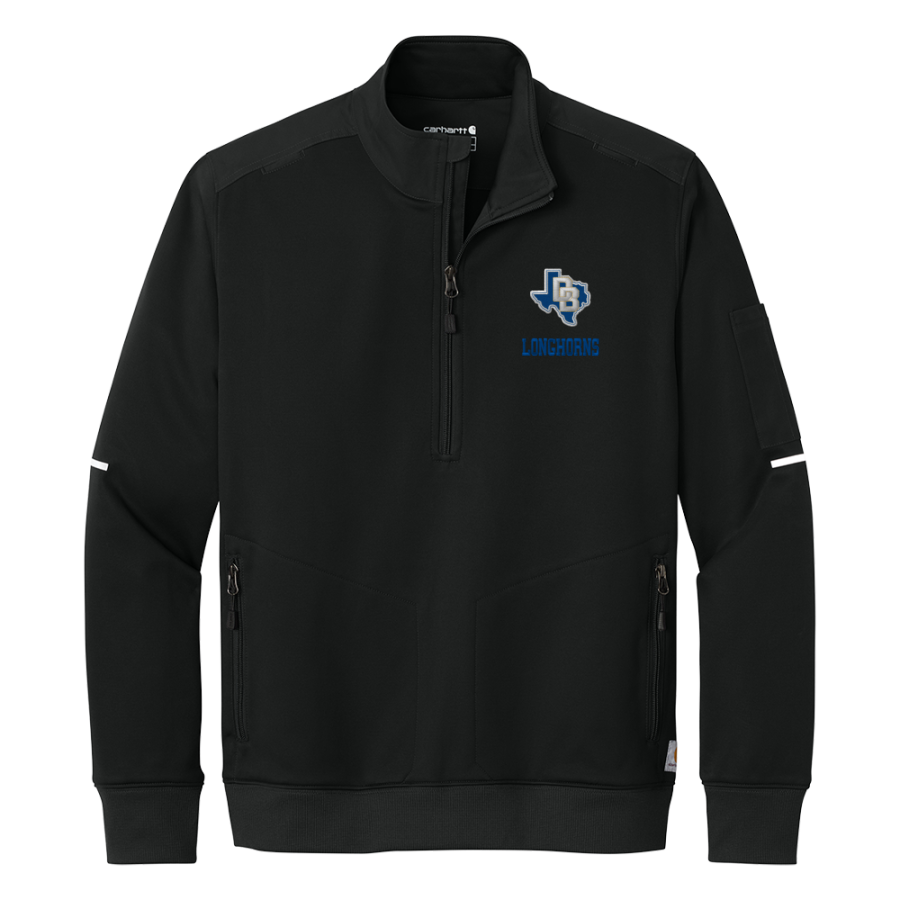 DIME BOX HIGH SCHOOL LONGHORNS <span class="pdp-name-mascot">DIME BOX LONGHORNS</span> Carhartt Men's FLD & RSCU 1/2-Zip Mid-Layer