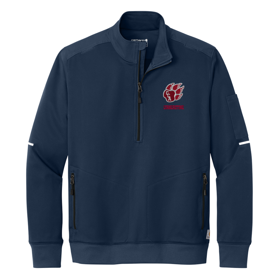 Cornerstone Lions <span class="pdp-name-mascot">Cornerstone Christian Lions</span> Carhartt Men's FLD & RSCU 1/2-Zip Mid-Layer