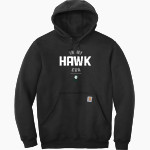 Oakwood Hawks <span class="pdp-name-mascot">Oakwood Hawks</span> Carhartt Men's Midweight Hooded Sweatshirt Front Thumbnail
